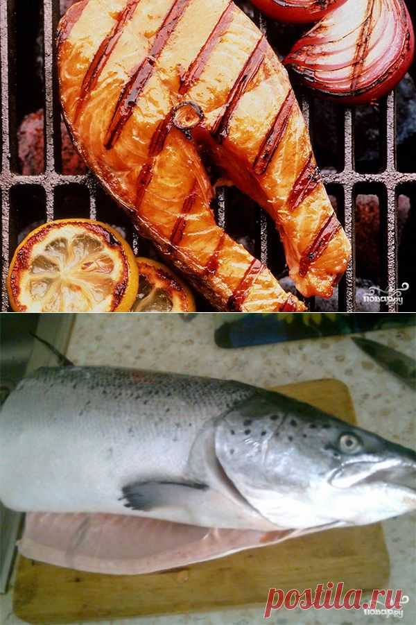 Шашлык из семги на решетке - пошаговый кулинарный рецепт на Повар.ру