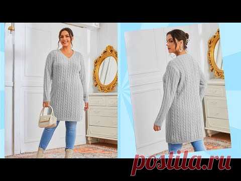 ВЯЖЕМ 🌺КРАСИВУЮ ТУНИКУ ДЛЯ ПЫШНЫХ ДАМ