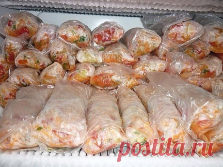 Заправка для супчиков.

Каждое лето-осень делаю эту заморозку. Кладу её во все первые блюда, гарниры, мясо, рыбу, да много куда. Цвет у супчика становится красочный, а запах летний. Делается всё очень просто, заправки получается много - с одной порции 4-х-литровая кастрюля.

Состав:
Лук - 1кг
Морковь - 1кг
Перец болгарский (желательно разных цветов) - 1 кг
Помидоры - 1 кг
Много зелени, я обычно кладу петрушку и укроп. Остальную зелень замораживаю отдельно.

Пусть вас не см...