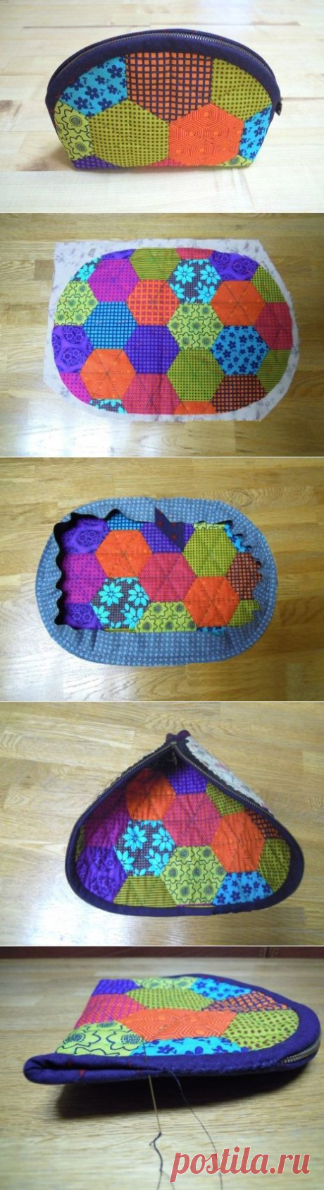 Cosmetic Bag Patchwork ~