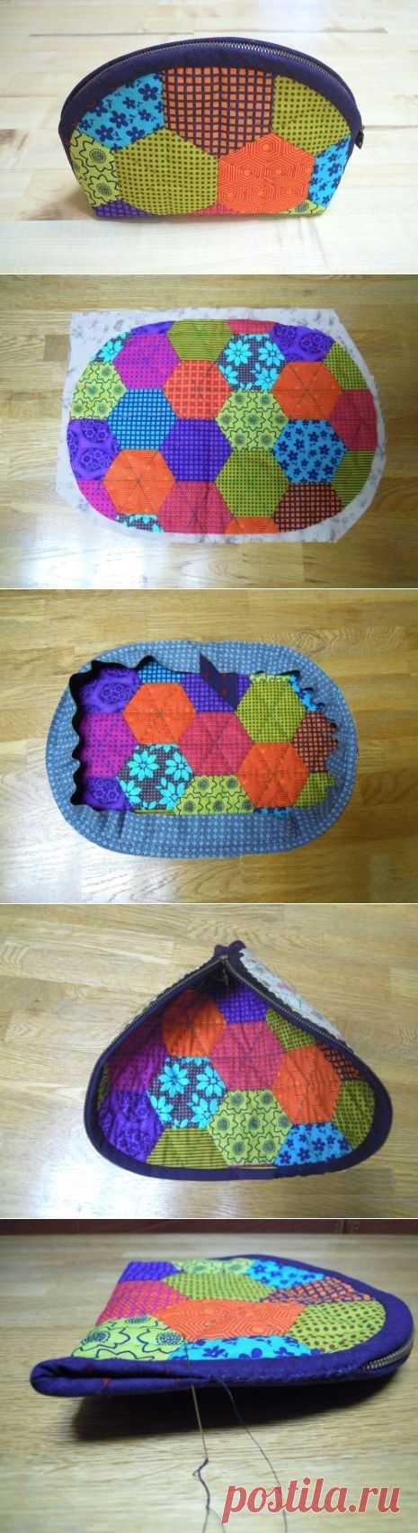 Cosmetic Bag Patchwork ~