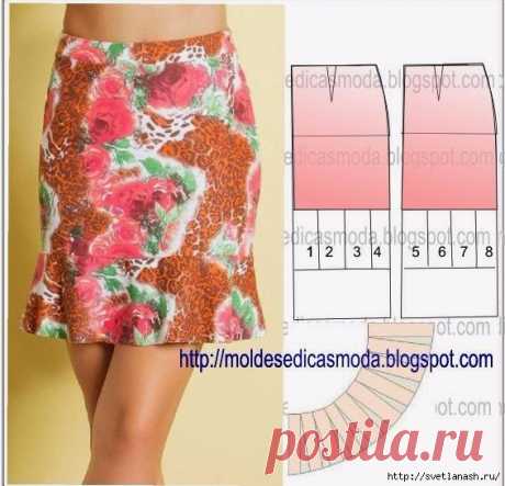 Юбки с простыми выкройками.