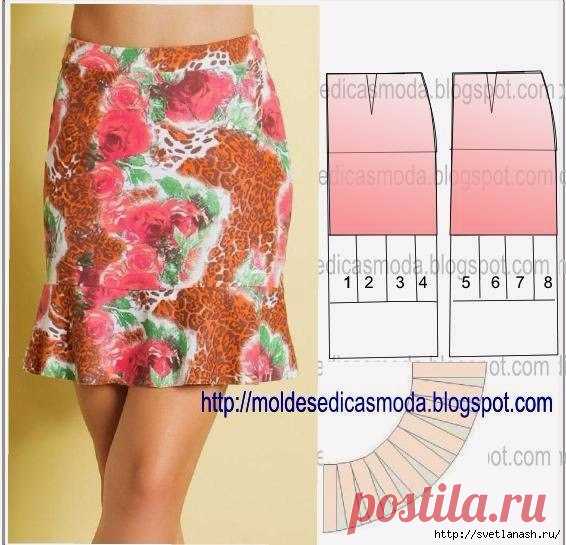 Юбки с простыми выкройками.