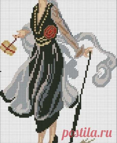 Дама с зонтиком