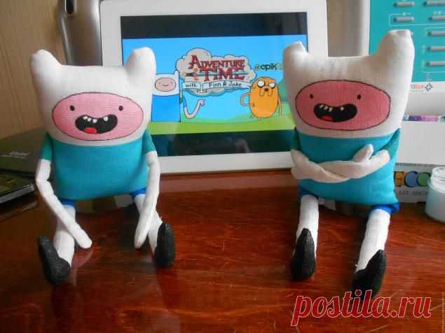 Текстильный мальчик Финн, главный герой мультфильма «Время приключений» - Ярмарка Мастеров - ручная работа, handmade