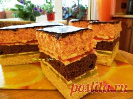 Пляцок с яблоками и желе.