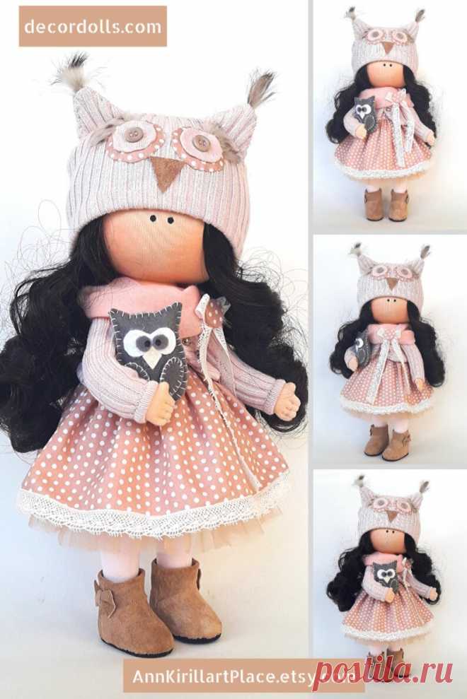 Owl Doll Muñecas Art Doll Rag Doll Baby Doll Handmade Doll | Etsy