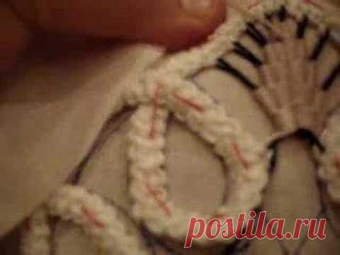 РУМЫНСКОЕ (ШНУРКОВОЕ) КРУЖЕВО... элемент кружева... видеоуроки... КЛАСС!!!!!!!!!.