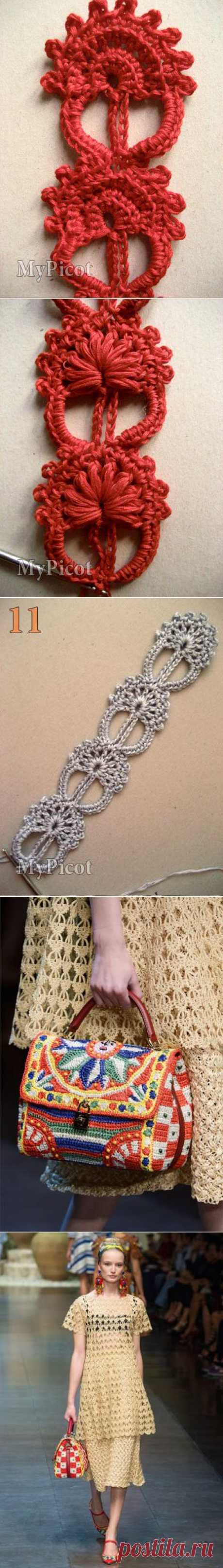 Узор крючком..