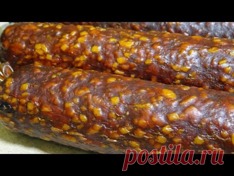 Сырокопченая свиная колбаса