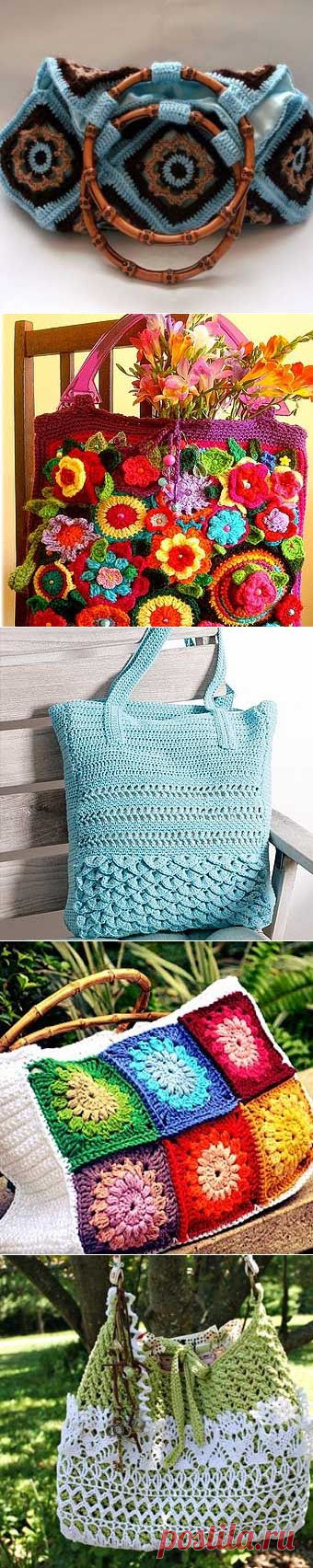 Вязаные сумки своими руками: 30 красивых идей | Домохозяйки
