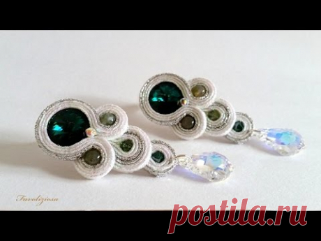 Tutorial soutache  . Orecchini "Tears" DIY