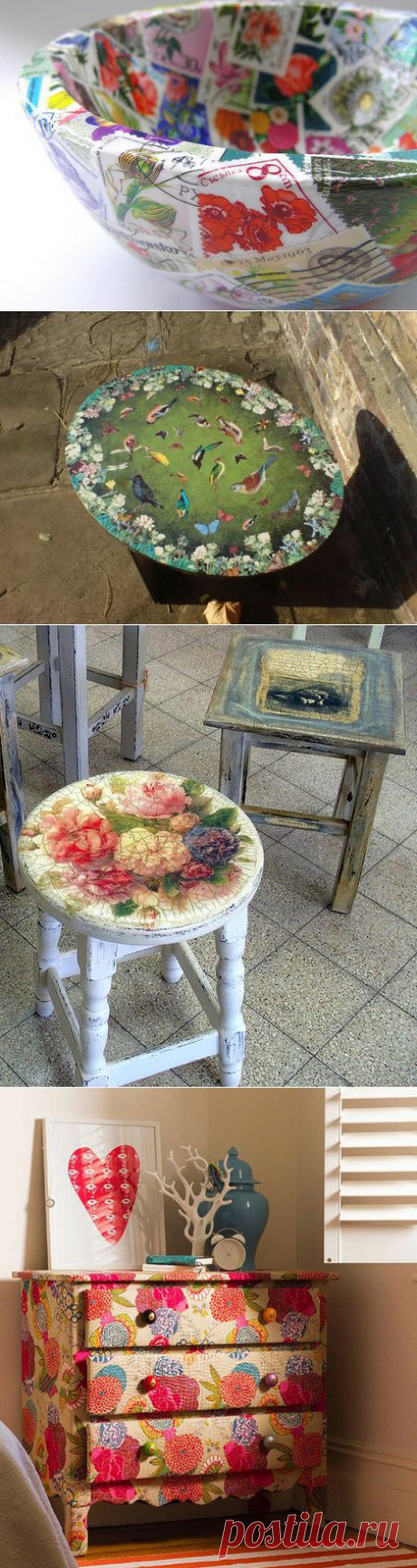 декупаж в интерьере | Креативные идеи