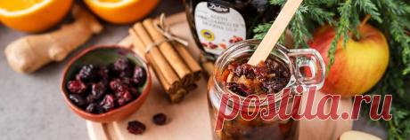 Obuolių ir spanguolių čatnis su balzamiko actu