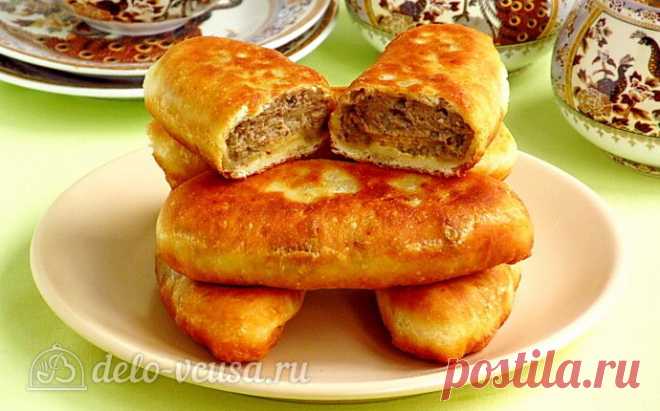 Жареные пирожки на кефире с картофелем и печенью рецепт с фото