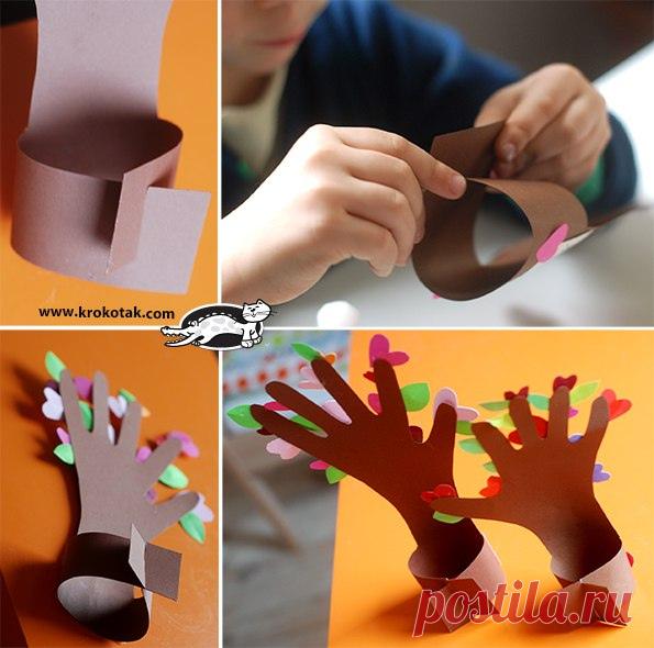 Творческое занятие для малышей "Открытка для мамы"