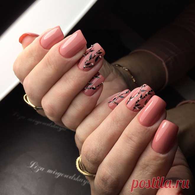 Маникюр на квадратные ногти 2020: 100 фото модных тенденций и новинок