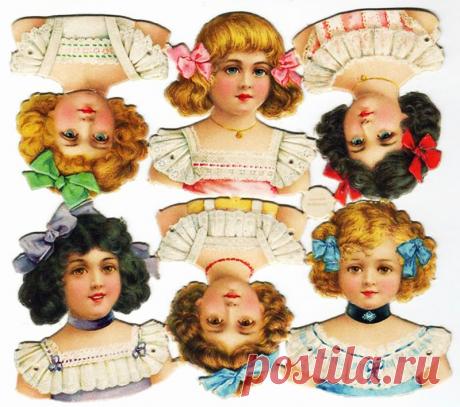 Старинные бумажные куклы XIX — начала XX веков: история, сменные наряды на все случаи жизни.