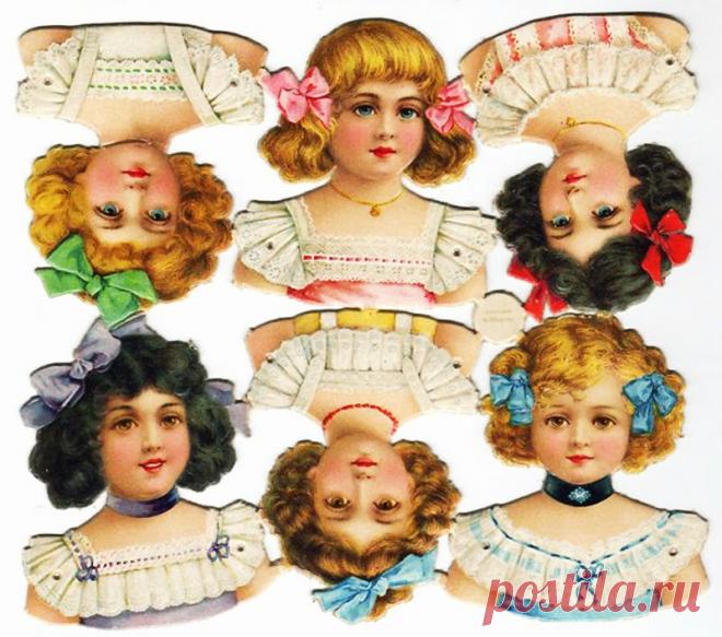 Старинные бумажные куклы XIX — начала XX веков: история, сменные наряды на все случаи жизни.