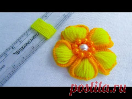 Hand Embroidery Amazing Trick, Easy Flower Embroidery Trick, Sewing Hack