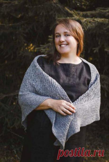 Шаль "Серебряное эхо" доступна для вязания даже начинающим. Описание вязания и схема. | Сундучок с подарками | Яндекс Дзен