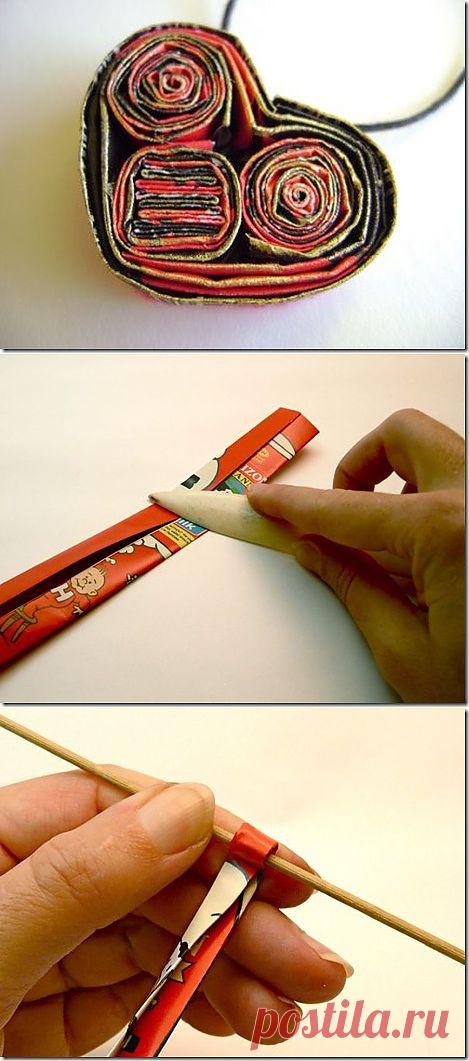 Украшения из глянцевых журналов.