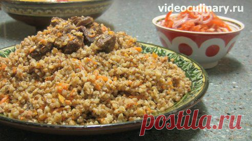 Гречневая каша с мясом по-узбекски или плов из гречки - Видеокулинария.рф