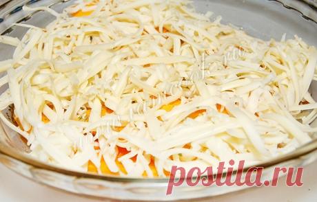 Тыква, запеченная с сыром, пошаговый рецепт с фото.