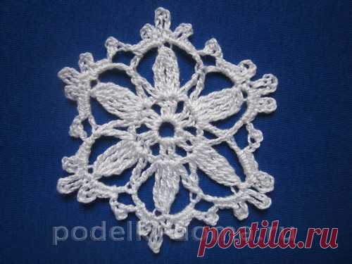 Снежинки крючком (схемы) | "Коробочка идей и мастер-классов". Образовательный портал