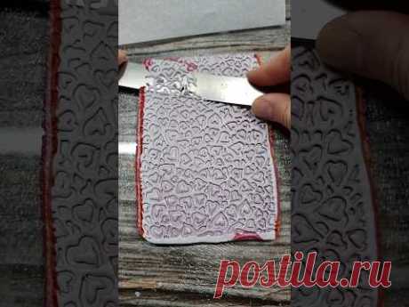 Part 1. It's a Valentines Day mokume gane! Colorful veneer with polymer clay!