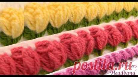 Diadema tejida con Gancho Crochet