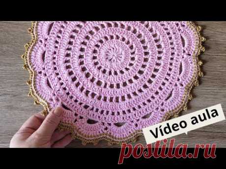Sousplat de crochê lovely - vídeo aula completa