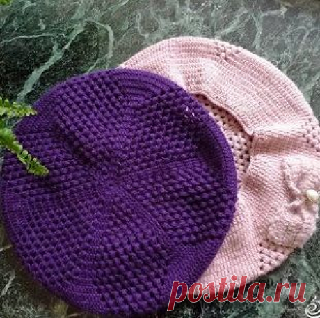 Береты крючком