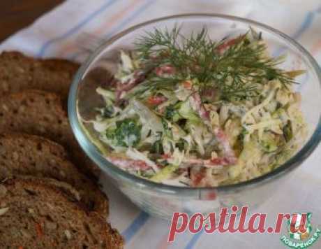 Салат капустный с колбасой – кулинарный рецепт