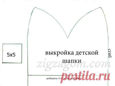 Шапочки своими руками — Зигзагом