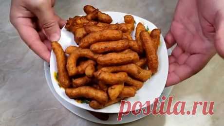 Интересный рецепт картофельных палочек.Хорошая закуска!