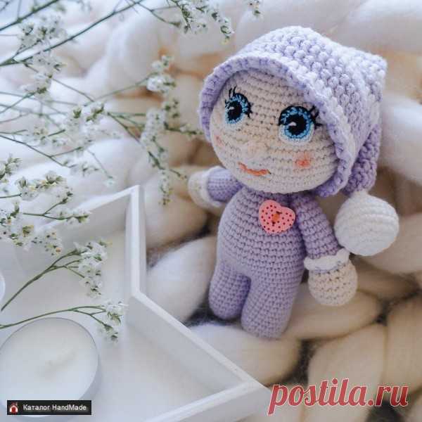 Малышка в сиреневом костюме вязаная купить в Беларуси HandMade