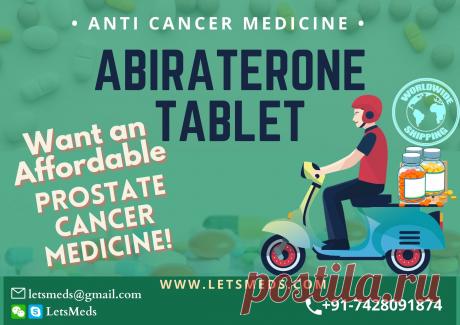 Buy now Abiraterone Tablet from LetsMeds at wholesale price or get detailed information about our wide range of cancer medication. If you would like to know the cost of the generic abiraterone acetate, please visit our website or contact us by Mail: letsmeds@gmail.com Skype/WeChat: LetsMeds