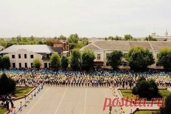 8.05.2015. Старобельск  Рекорд Украины.Номинации: "Самый большой живой флаг Украины" и "Самое большое количество выпущенных шаров с пожеланиями".
