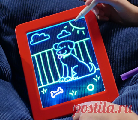 Планшет для рисования Magic Pad
Magic Pad это новый и увлекательный способ рисовать, чертить, раскрашивать и все это подсвечивать! Уникальный экран доски прозрачный, а все, что будет на нем нарисовано подсвечивается и днем и ночью. Цветные LED-лампочки со стеклянными краями ярко подсветят каждый рисунок, будь то загадочный инопланетянин или веселый слоненок.