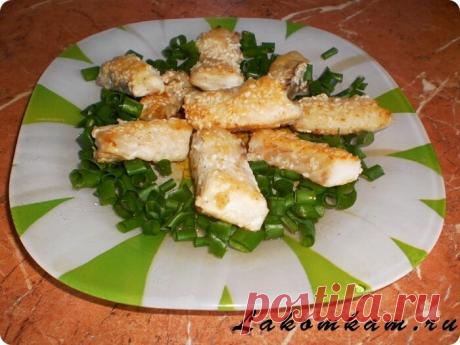 Рыбные палочки в кунжуте | Короткие рецепты | Яндекс Дзен