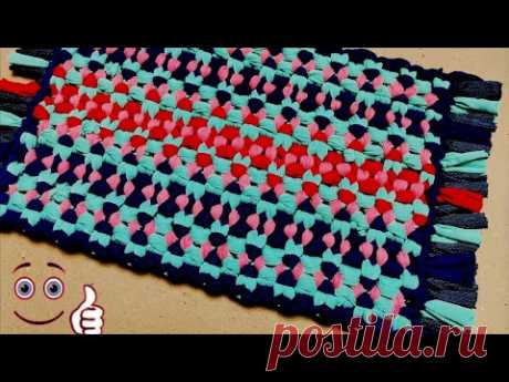 Very Easy Doormat , door mat using waste cloth easy, paydan banane ka tarika,  هنر کاردستی