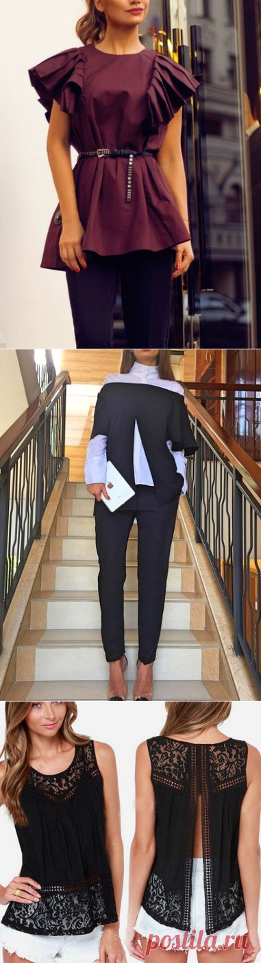 Детали и идеи. Блузки, водолазки, футболки... 4 (трафик) / Блузки / ВТОРАЯ УЛИЦА