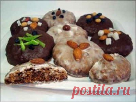 Домашние пряники с цукатами и вишней