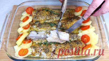 Смазываю минтай горчицей и запекаю в духовке. Простой рецепт вкусной и сочной рыбы | Розовый баклажан | Яндекс Дзен