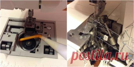 Отличный способ почистить швейную машинку
