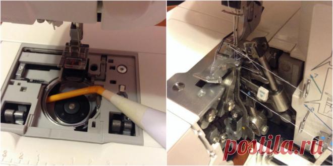 Отличный способ почистить швейную машинку