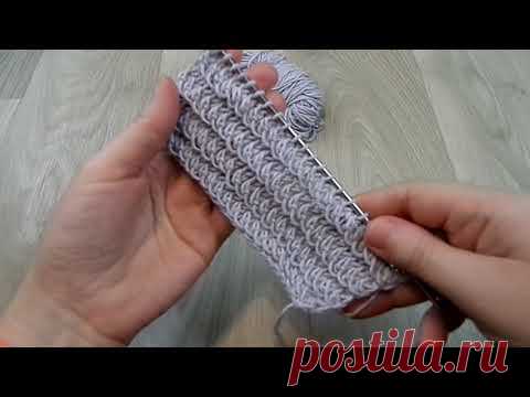 Нежный, интересный узор спицами. Вяжется быстро и несложно.
