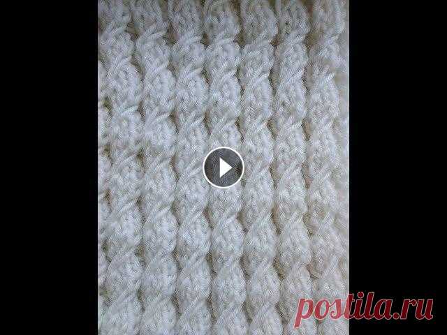 ПРОСТОЙ УЗОР спицами (имитация косы)/ Knitting Pattern imitation braid
связать джемпер с круглой кокеткой спицами сверху