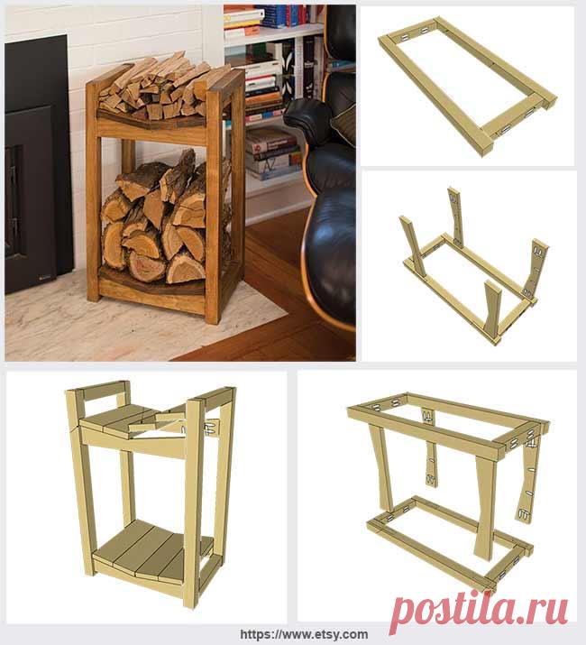 Дровница для печи и камина: простые проекты для домашнего мастера | Идеи домашнего мастера